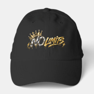 No Limits Gold Crown Luxury Design Performance Cap