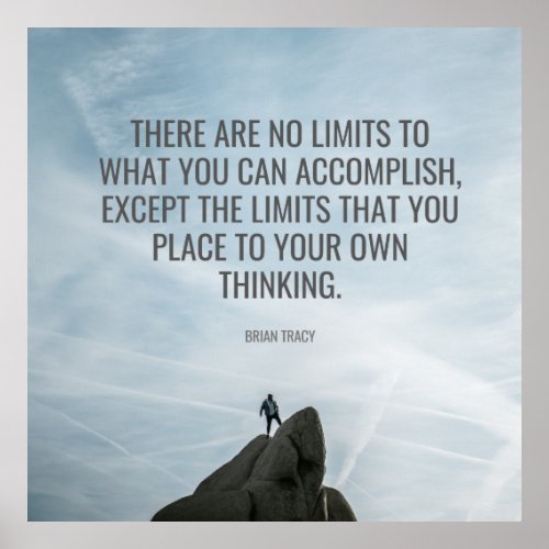 No Limits Inspiration Success Poster Wall Decor