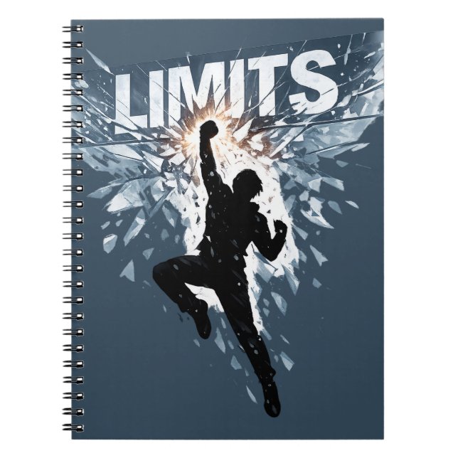 No Limits Motivation Design  Notebook (Front)