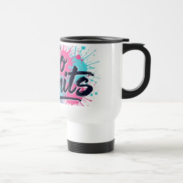No Limits Motivational Mug - Splash Art (Right)