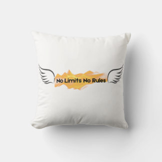 No Limits No Rules Throw Pillow