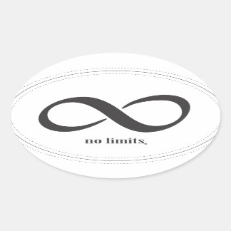 No Limits Oval Sticker