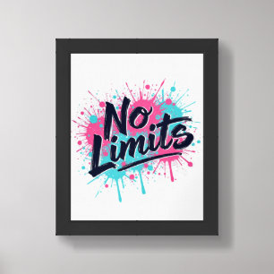 No Limits Splash Art Poster   Gym Wall Power