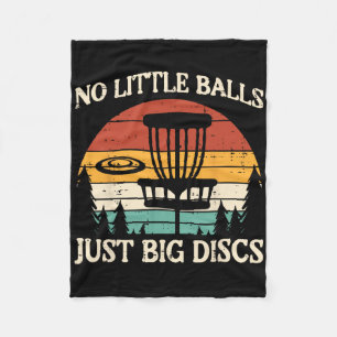 No Little Just Big Discs Golf Frisbee Frolf Men Wo Fleece Blanket