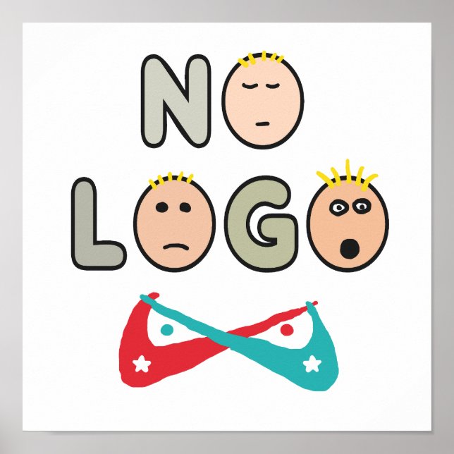 No Logo Anti Brand Capitalist Poster (Front)