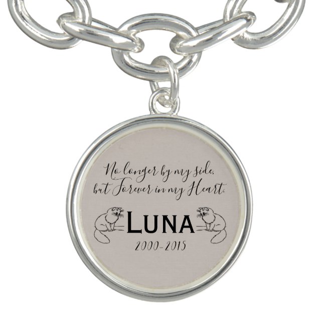 No longer by my side but forever in my heart pet b bracelet (Design)