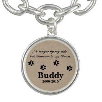 No Longer By My Side But Forever In My Heart Pet Bracelet by thecatshoppe at Zazzle