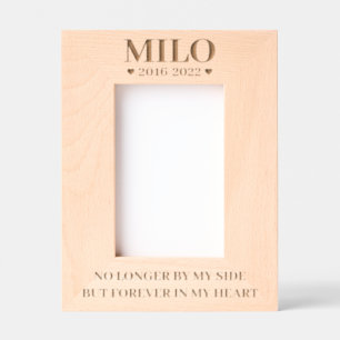 No Longer By My Side But Forever in My Heart Pet  Engraved Frames
