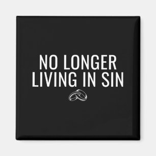 No Longer Living In Sin Funny Bride Groom Marriage Magnet