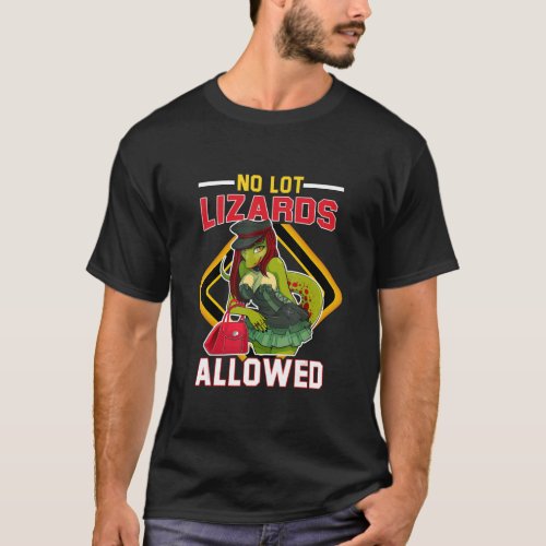 No Lot Lizard Allowed Trucker Design T_Shirt