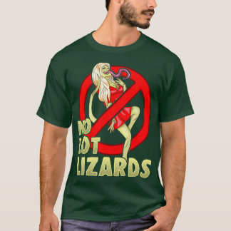 No Lot Lizards Husband Gift Wife Trucker Funny Tru T-Shirt