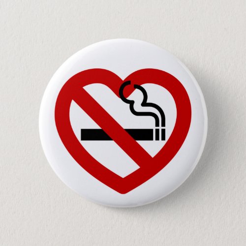 No Love For Smoking Sign Button