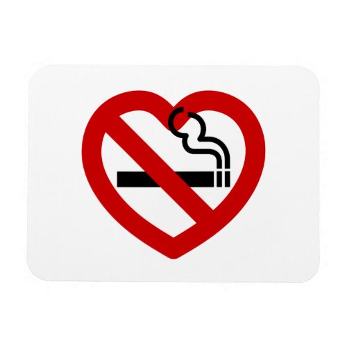 No Love For Smoking Sign Magnet