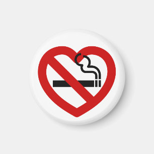 No Love For Smoking Sign Magnet