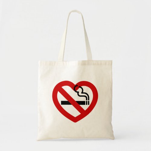 No Love For Smoking Sign Tote Bag