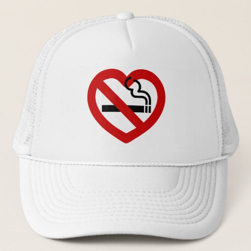 No Love For Smoking Sign Trucker Hat