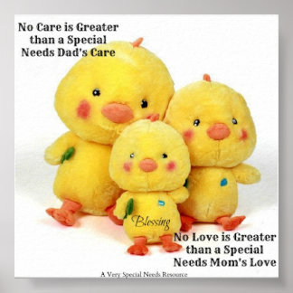 No Love/No Care is Great Special Needs Poster