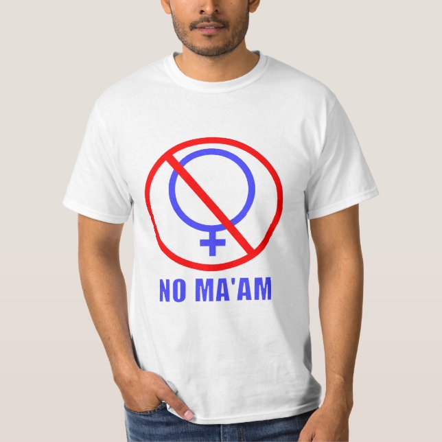 No Maam Married T-Shirt (Front)