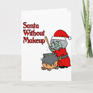 no makeup holiday card