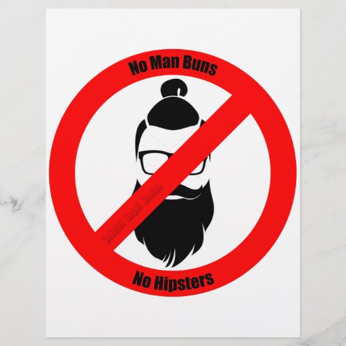 No Man Buns No Hipsters No Man Buns No Hipsters