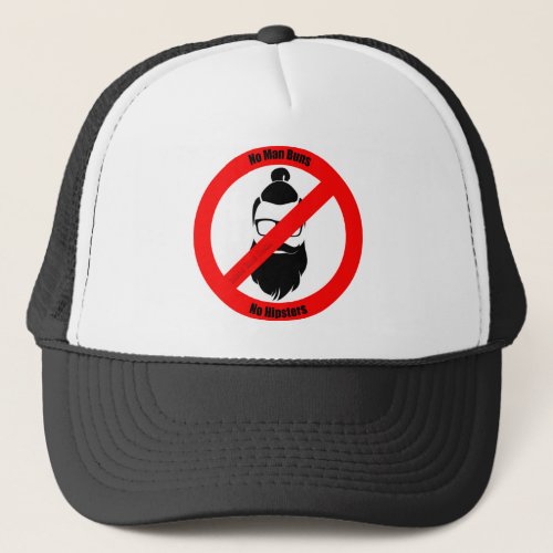 No Man Buns No Hipsters Trucker Hat No Man Buns No Hipsters Trucker Hat