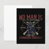 No Man Is Fit To Command (Front/Back)