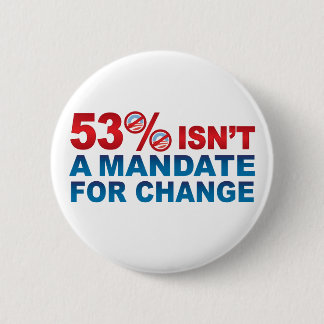 NO MANDATE FOR CHANGE Buttons