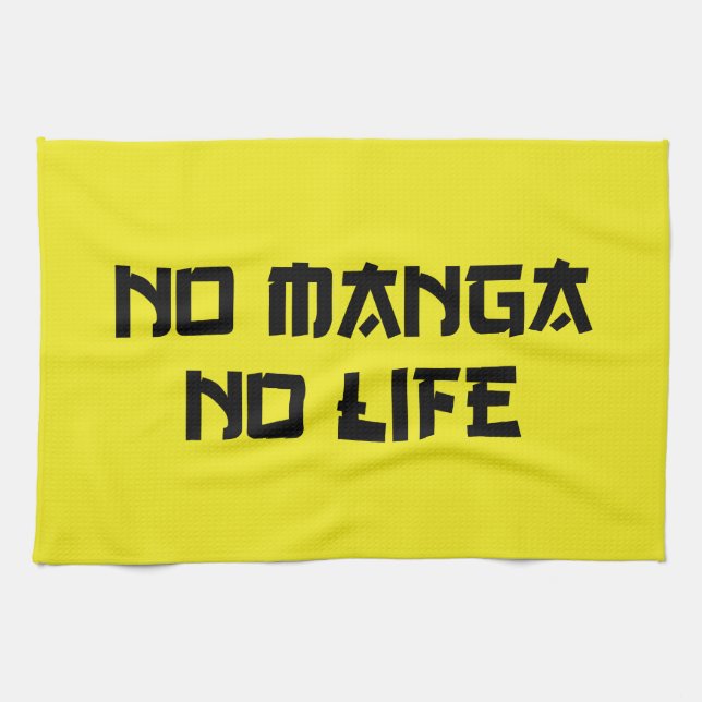 NO MANGA NO LIFE KITCHEN TOWEL (Horizontal)