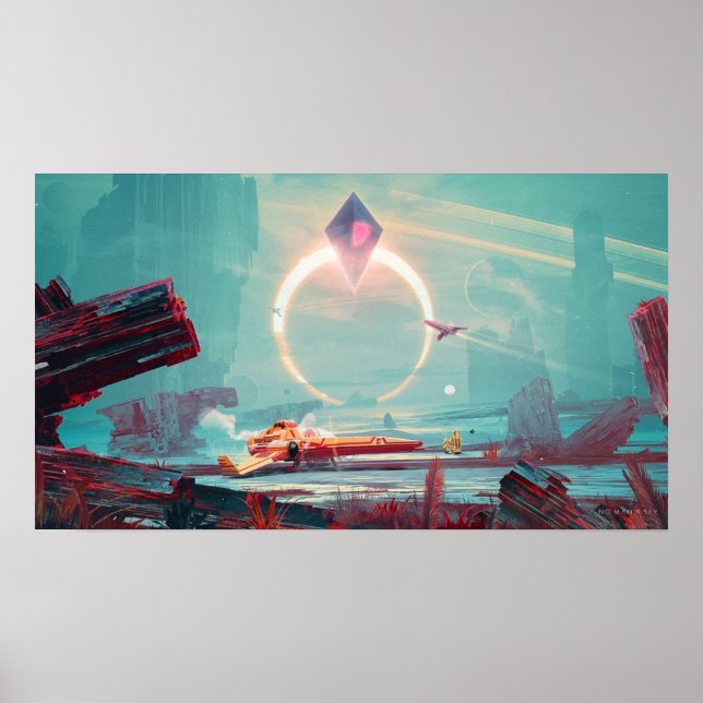 No Mans Sky Floating Diamond Gaming Poster (Front)