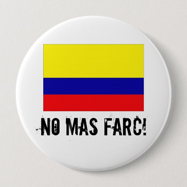 NO MAS FARC! button (Front)