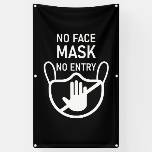 No Mask No Entry Banner