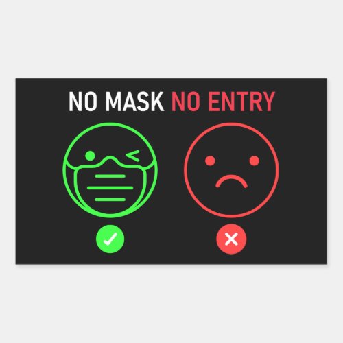 No Mask No Entry Classic Round Sticker