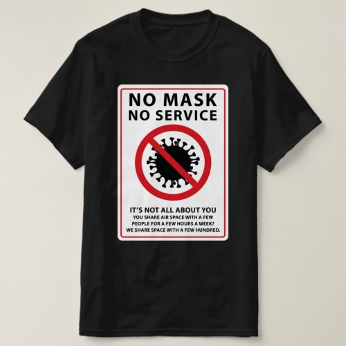 no mask no service shared air T_Shirt
