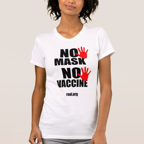 No Mask No Vaccine _ Womens  T_shirt Version 1