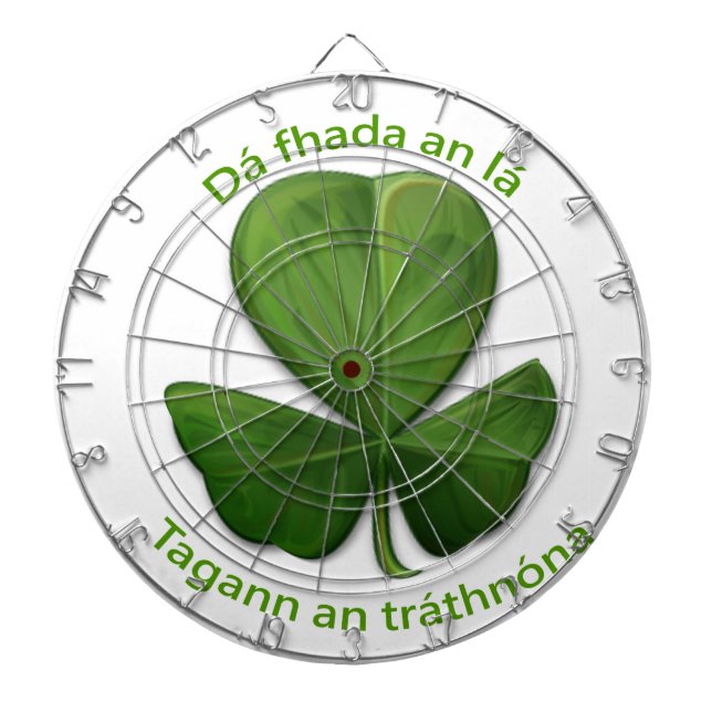 No matter how long the day, the evening comes. dart board (Front)