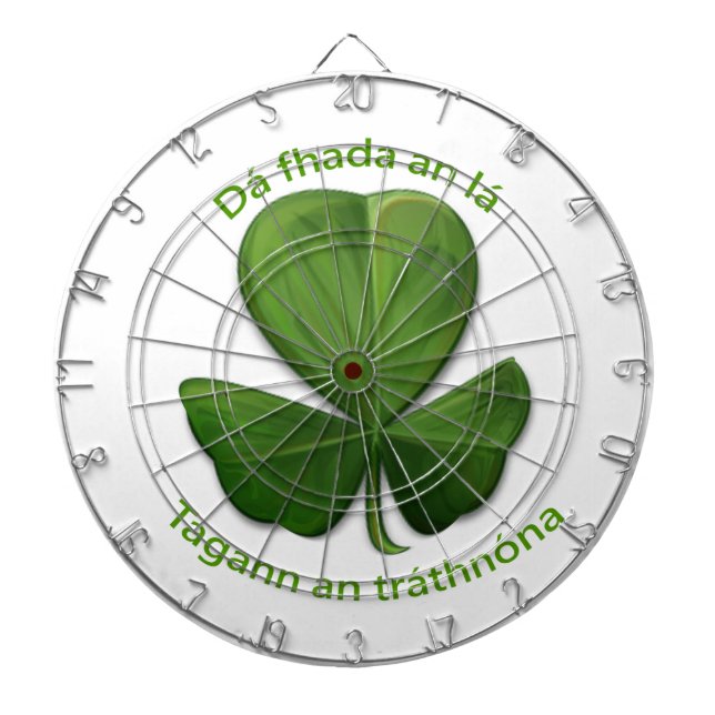 No matter how long the day, the evening comes. dart board (Front)