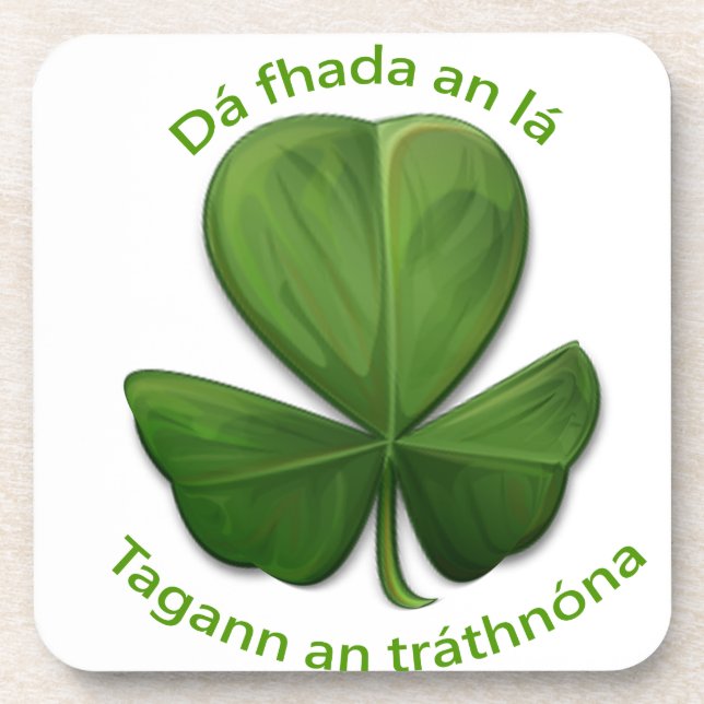 No matter how long the day, the evening comes. drink coaster (Front)