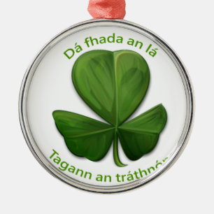 No matter how long the day, the evening comes. metal ornament