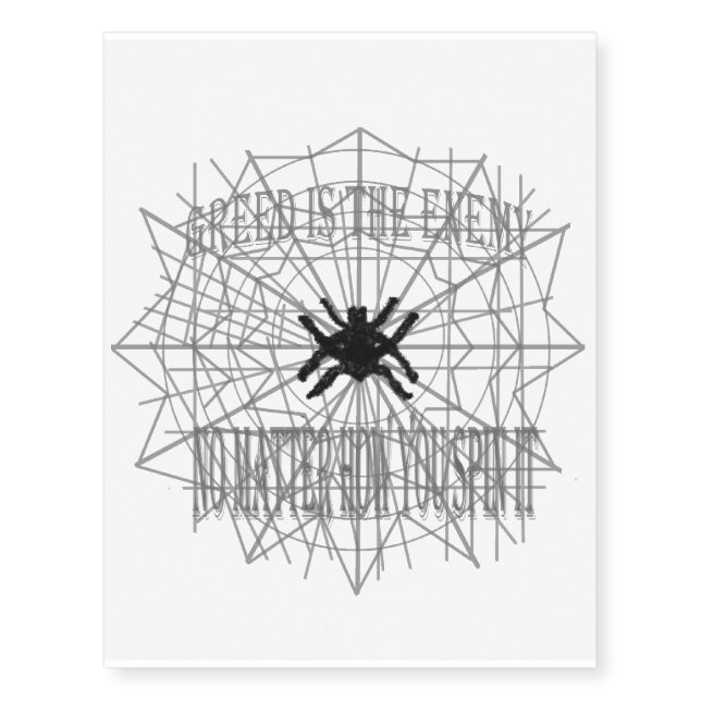 No Matter How You Spin It Temporary Tattoos (Front)