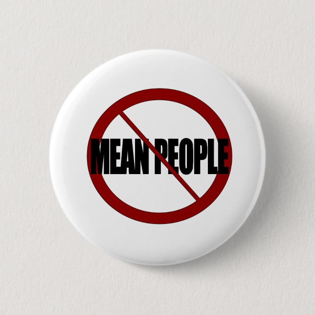 No Mean People Button (Front)