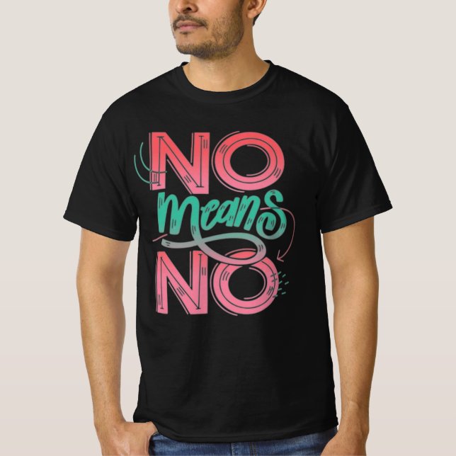 no means no tshirt (Front)