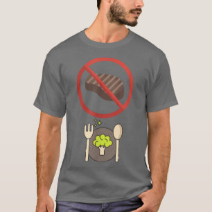 No meat broccoli vegan vegetarian T-Shirt
