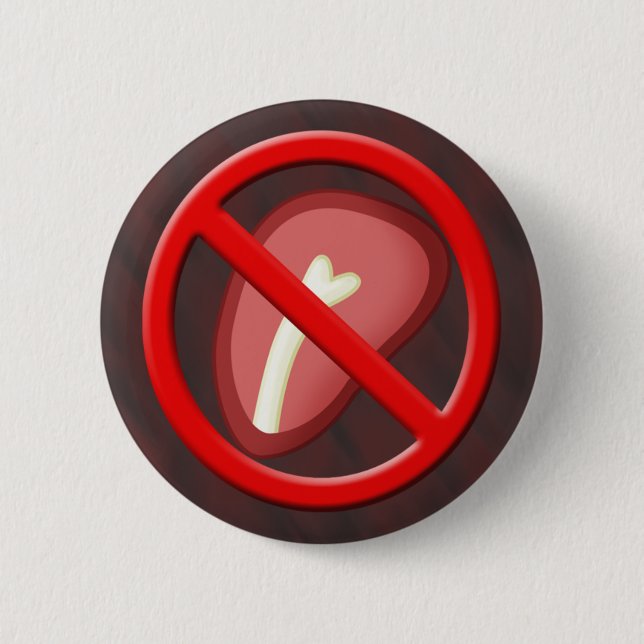 No Meat Button 02 (Front)