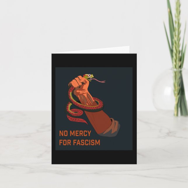 No Mercy For Fascism 2025 Edition  Card (Front)