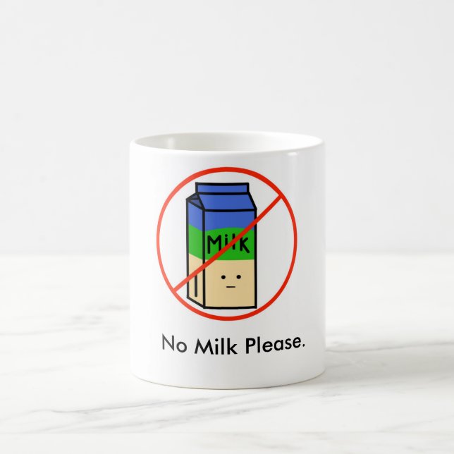 No Milk Please Mug White Version (Center)