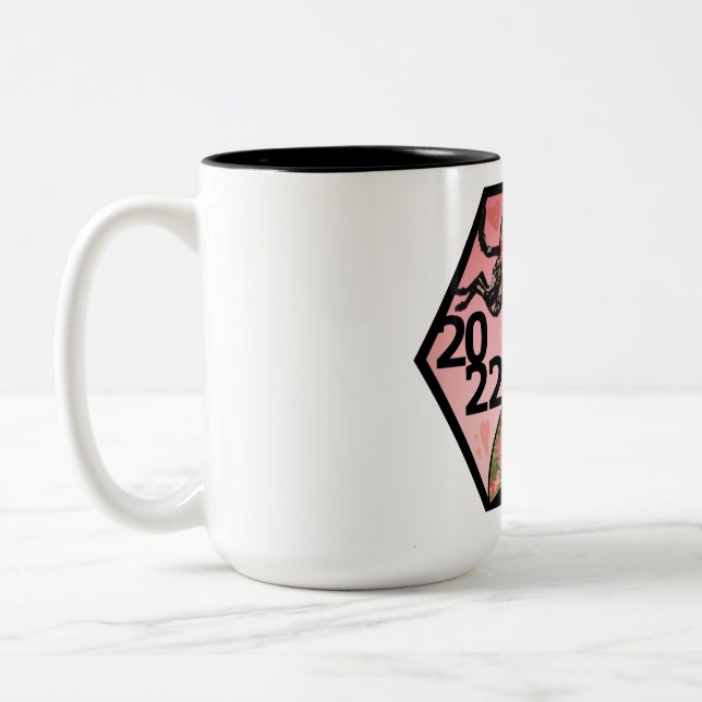 No Missed Days February Badge Two-Tone Coffee Mug (Left)