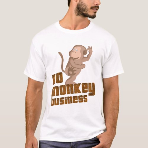 No Monkey Business Kids Tee