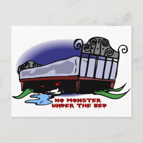 No Monster Under the Bed Postcard