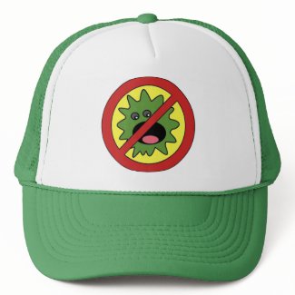 No Monsters Sign hat