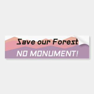 No Monument - pastel ombre Bumper Sticker